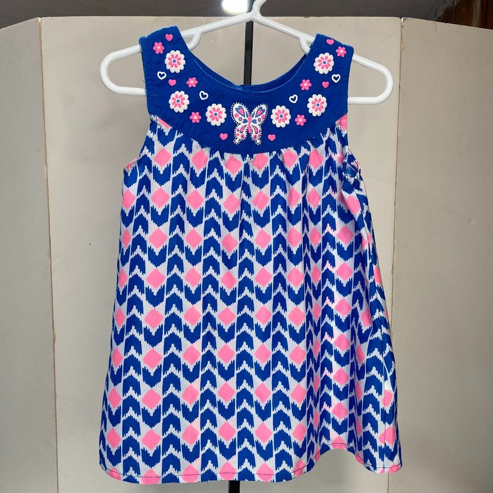 Healthtex Pink and Blue Toddler dress size 5T